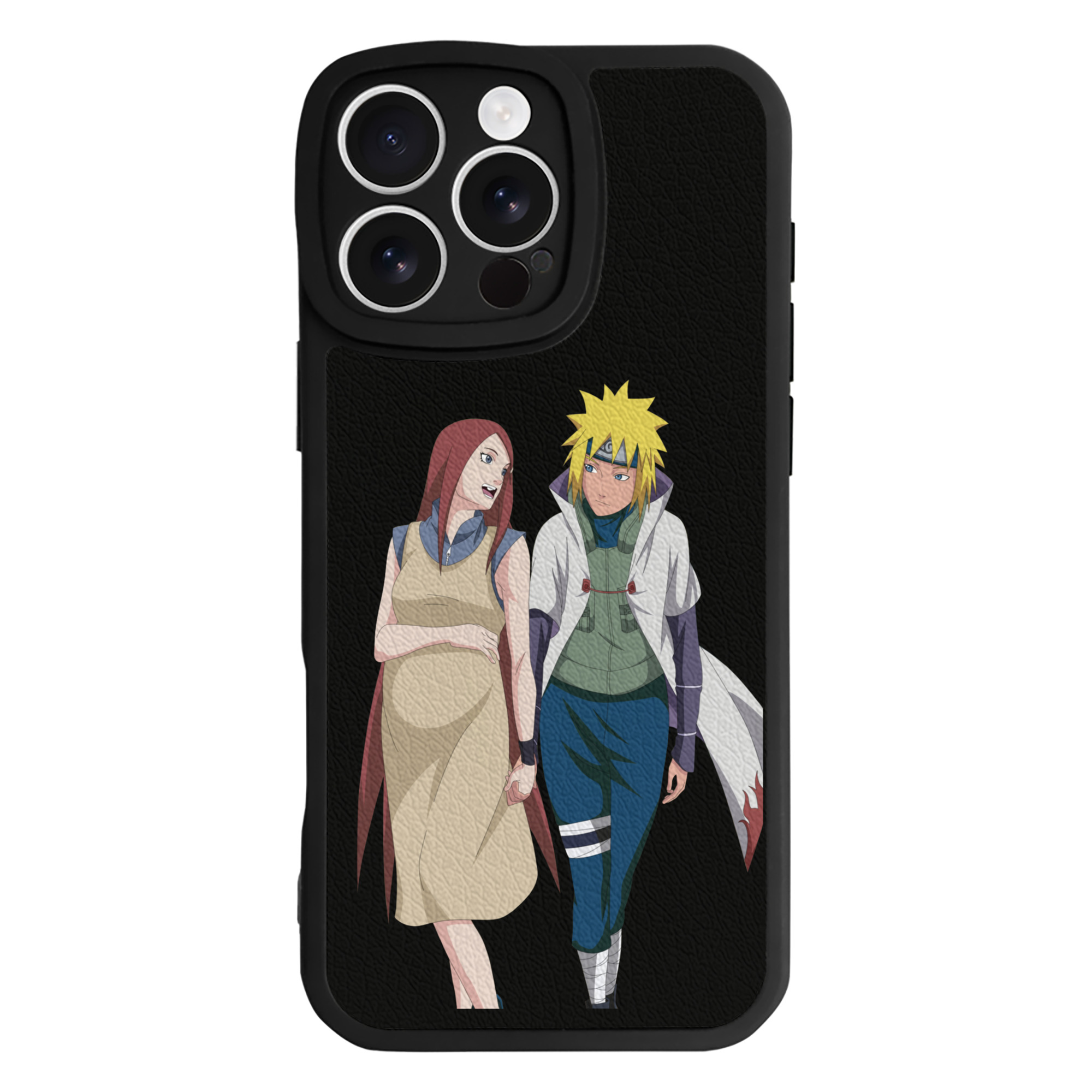 （画像用） NARUTO -ナルト- 波風 ミナト Namikaze Minato 【iPhone 16シリーズ対応】シリコンスマホケース（レザー調） 材質：シリコン